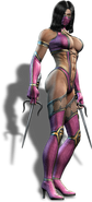 Render of Mileena holding her sais