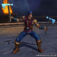 Nightwolf's Tomahawks in Mortal Kombat: Armageddon.