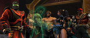 Kitana and the Earthrealm warriors after being freed from Onaga's control