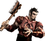 Jarek holding his Kick Axe in his Versus render.