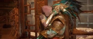 Jade and Kotal kiss