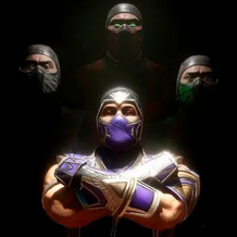 Reptile along with Ermac and Smoke, in one of Rain's Fatality, as a homage of the cover art of Queen II