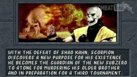 Mortal Kombat II - Scorpion Ending