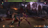 Mileena slaps Jade.