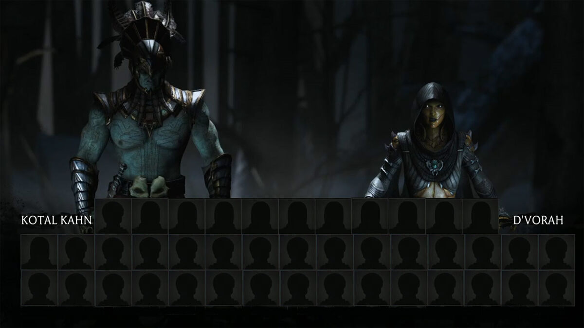 Mortal Kombat 1 updated DLC character select screen 1 out of 2