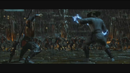 Raiden and Fujin face Shinnok's army in MKX.