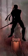 Kenshi's promotional silhouette in MK 2011