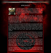 Onaga's bio from the MK Armageddon website.