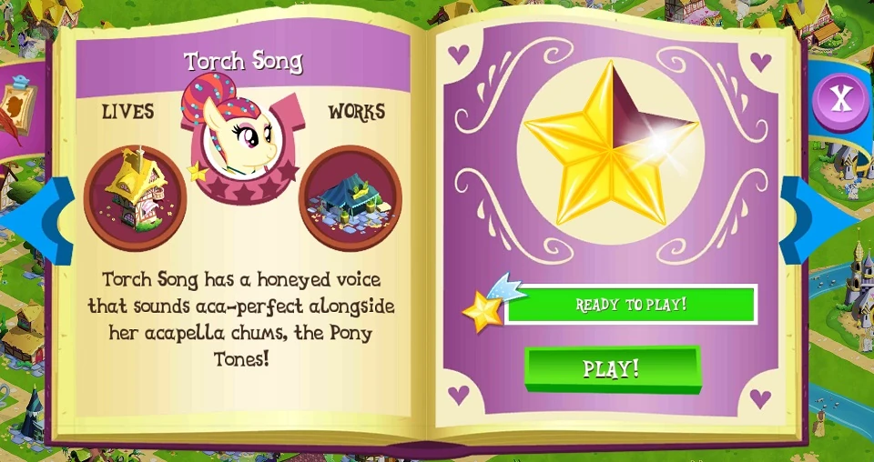Torch Song MLP Gameloft Progress Wikia Fandom