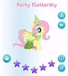 Party Fluttershy Character 360