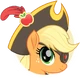Pirate Applejack portrait
