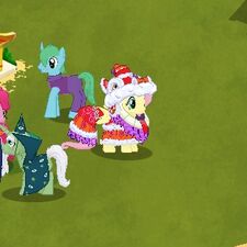 Happy new year to to you all (Dancing with twilight rarity Rainbow das