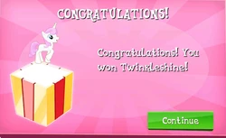 Twinkleshine Won in EG