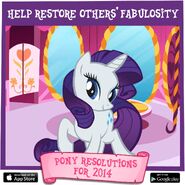 Pony Resolutions 2014 Rarity 2