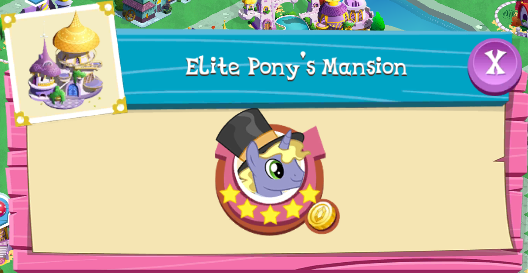 Pony's House My Little Pony G1 Petite Ponies Happy Hearts Cottage Ponies