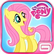Fluttershy Icon on the Movie Time Update and The Spa Update.