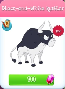 Black-and-White Rustler Store