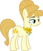 Aunt Orange's 2D illustration.