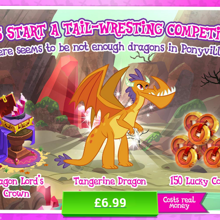 Tangerine Dragon | The My Little Pony Gameloft Wiki | Fandom