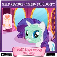Pony Resolutions 2014 Rarity