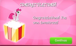 Lovestruck won in EG
