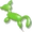 Green Balloon Dog