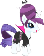 Rarity's Nightmare Night costume.