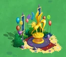 Golden Alicorn Statue