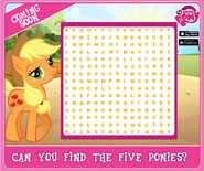 Wordsearch hint featuring Apple Pie