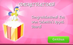Celestia's Royal Guard won in EG