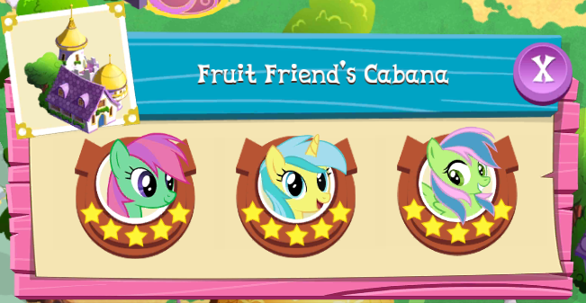 Fruit Friend's Cabana, The My Little Pony Gameloft Wiki
