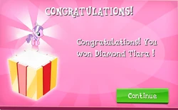 Diamond Tiara Won in EG