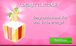 Uncle Orange Won in EG