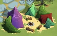 The Mane Six Campsite.