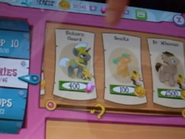Unicorn Guard, Snails, and Dr. Hooves in the shop in the game beta presented at My Little Pony Project 2012 New York.