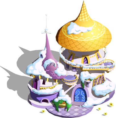 Pony's House My Little Pony G1 Petite Ponies Happy Hearts Cottage Ponies