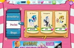 DJ Pon-3, Fancypants, and Flam (with a cost of 120 ) in the shop in the first released version of the game.