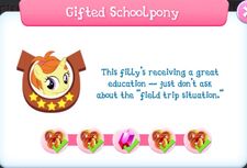 Gifted Schoolpony Description