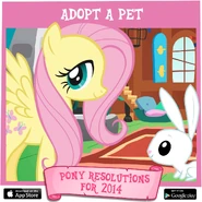 Fluttershy's pony resolution for 2014: "adopt a pet".