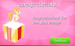 Aunt Orange Won in EG