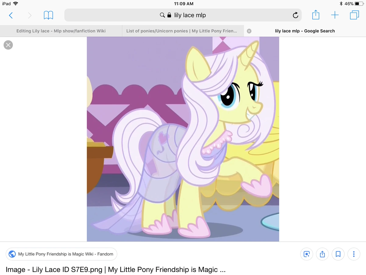 Lily lace Mlp show/fanfiction Wiki Fandom