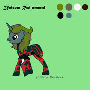 Unicorn Red armord