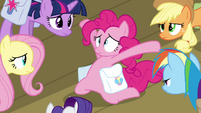 Everypony staring at Pinkie Pie S03E12