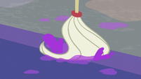 Mop cleaning up purple goo S8E16