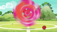 Pinkie Pie spinning around and around S6E18