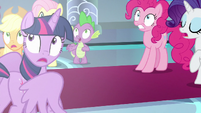 Ponies and Spike see the bright light S9E24