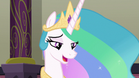 Princess Celestia trying to answer S8E1