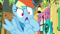 Rainbow Dash gasping in shock S8E20