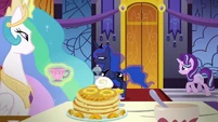 "Uh, Princess Luna! Wait!"