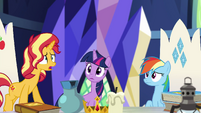 Sunset Shimmer worried about her friends EGSB